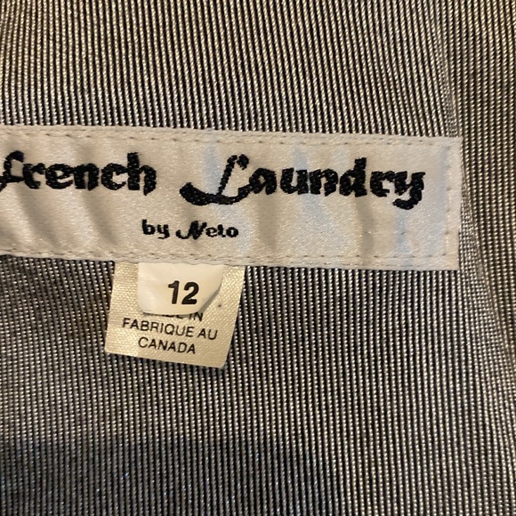 French Laundry by Neto Blazer size 12 vintage 97% cotton 3% Lycra - Picture 6 of 9